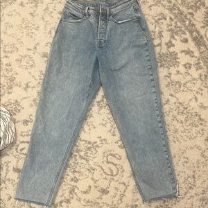 OLD NAVY Extra High Rise Curvy Sky High Straight Ankle Jeans